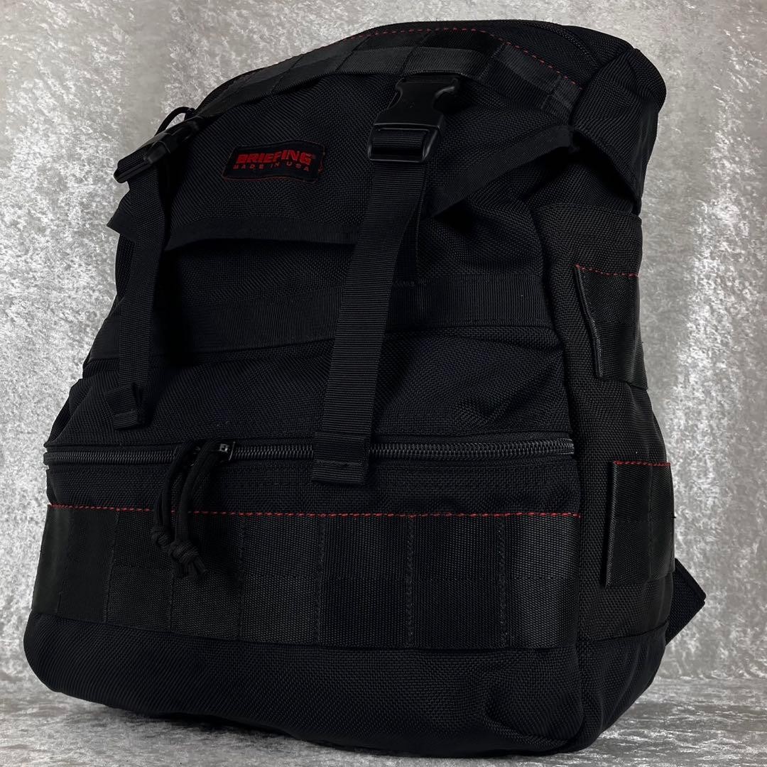 BRIEFING Simple Flap Backpack Black Ballistic Nyl… - image 10