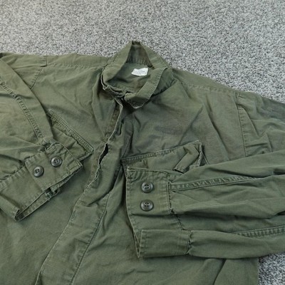 VTG Military Jacket Mens MT Green OG 107 Ripstop Jungle Combat