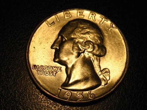 1956-P 90% Silver Washington Head Quarter BU  ^^^^^