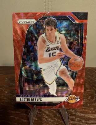 Panini Prizm 24-25 Austin Reaves Lakers #26 Ruby Wave Prizm - NEW