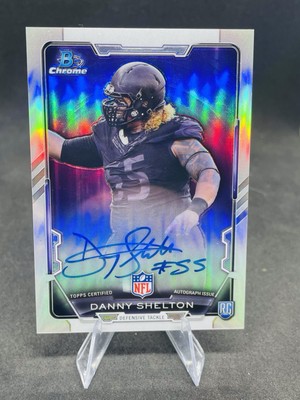 2015 Bowman Chrome Rookie Auto Refractors #RCRA-DS Danny Shelton Browns