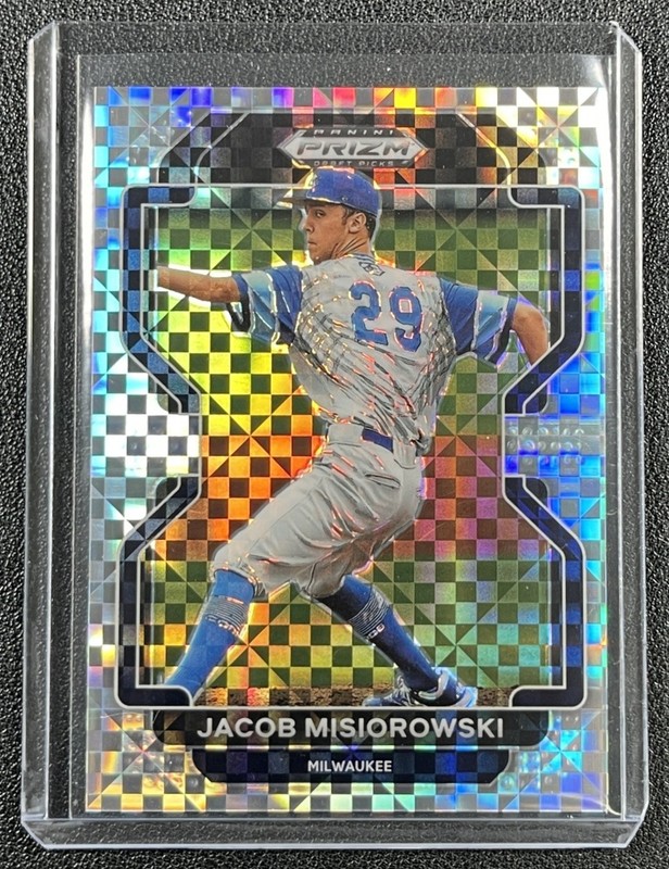 JACOB MISIOROWSKI 2022 PANINI PRIZM DRAFT PICKS #PDP63 POWER PLAID 25/35