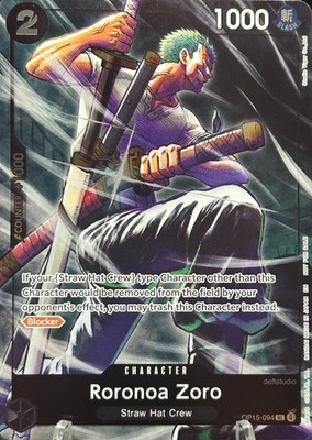 • Roronoa Zoro • OP15-094 Alt Art Foil Dash Pack Promo One Piece TCG NM