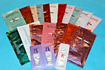 20x KERASTASE SACHET shampoo,conditoner,öl,maske,leave-in TEST-SET REISEGRÖSSE