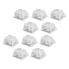  10 Pcs Translucent Keycaps Clear Keyboard Blank for Mechanical Keyboards