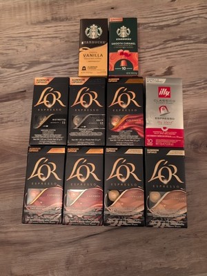 L'OR Espresso Pods. Starbucks. Illy Coffee Variety 100 Pack