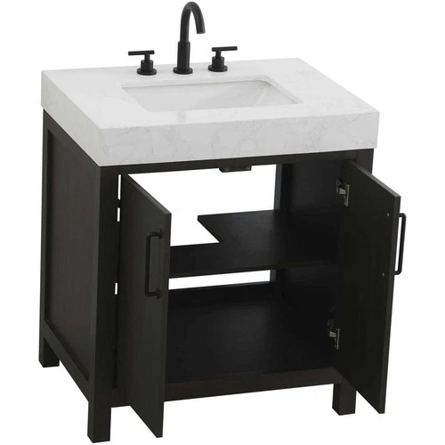 Elegant Lighting VF60630MMB Nathan Vanity Mocha Brown - Picture 7 of 11