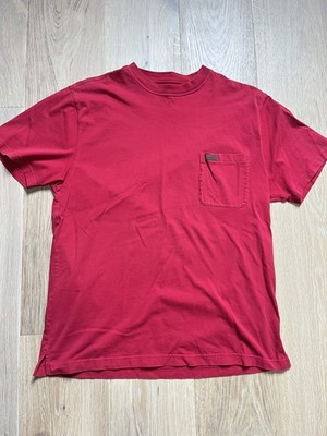 Pendleton Deschutes Pocket Tee Shirt Mens Large Red Solid Short Sleeve T