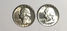 LOT #L321   2 WASHINGTON QUARTERS 1956, 1957  (BU)