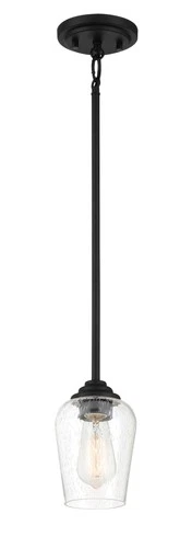 Minka Lavery 4921 Shyloh 1 Light 5"W Vantage Convertible Mini - Coal - Picture 7 of 7