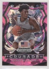 2020-21 Panini Prizm Draft Picks Crusade Pink Ice Prizm James Wiseman #82 06n5