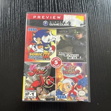 Nintendo Gamecube Preview Disc-Complete, Tested, 5 Playable demos, Not 4 Resale