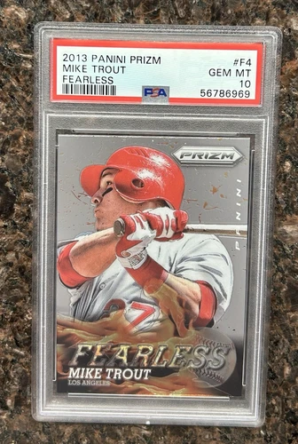 2013 Panini Prizm Fearless Mike Trout PSA 10 #F4