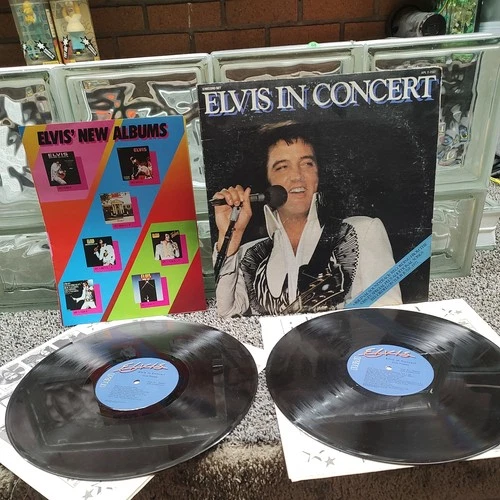 Elvis Presley – Elvis In Concert, 1977 2x LP gatefold RCA APL2-2587  vintage