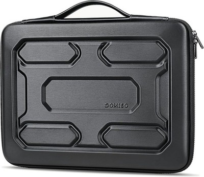 DOMISO 15.6 inch Laptop Sleeve with Handle Shockproof inch, Black 