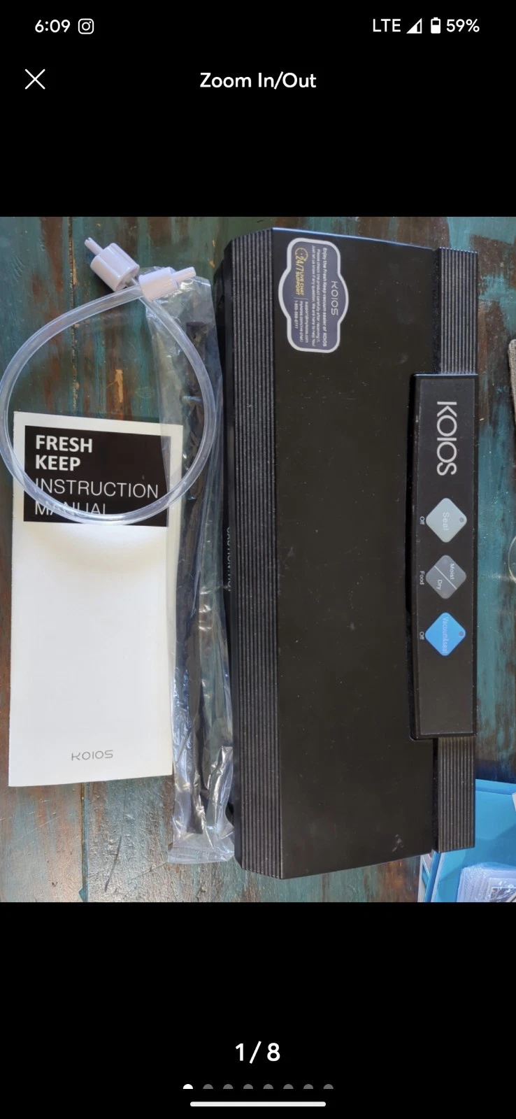 Koios Vacuum Sealer For Food Storage And Preservation