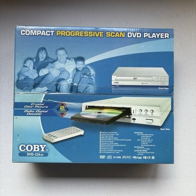 Coby DVD 224 Compact Progressive Scan With Remote In Box New