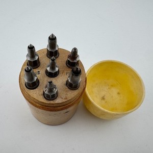 Set of 7 Watchmaker Hole Closing Punches Watch Tool - France