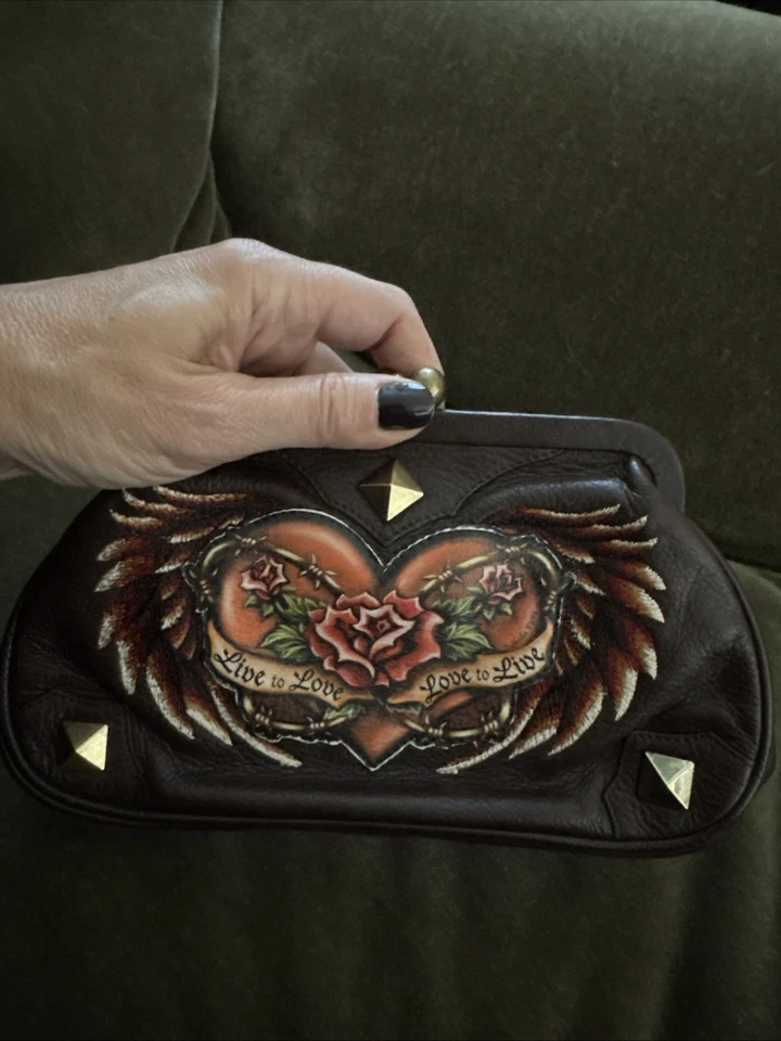 Isabella Fiore Leather Clutch/Shoulder Bag - Image 3 of 4