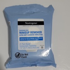 Neutrogena Makeup Remover Cleansing Towelettes, Fragrance Free - 21 ct