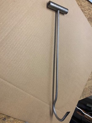 Slap Gaff 22  Long 3/8'' All Stainless Meat Hook Center Grip