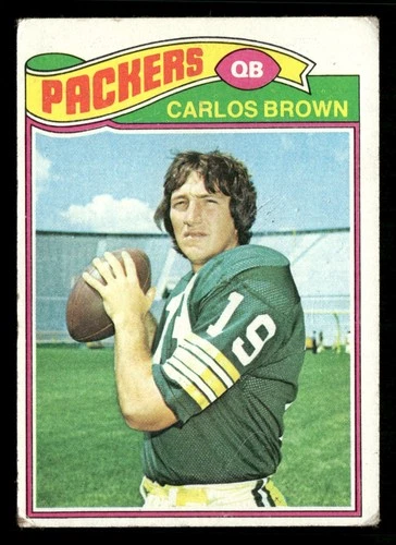 1977 Topps Football Card #104 Carlos Brown