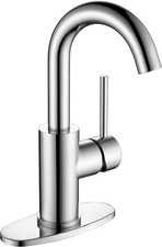 Chrome Bar Sink Faucet Single Handle Single Hole Prep Sink Faucet Lead-Free
