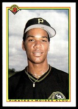 Moises Alou 1990 Bowman #178 Pirates MLB READ FREE SHIPPING AutographDen