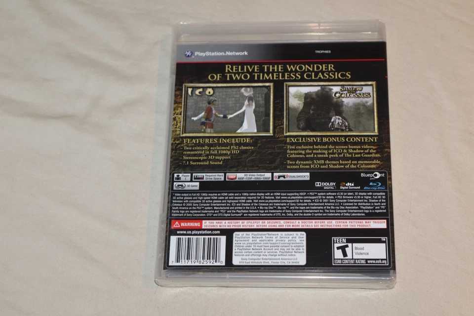 The Ico & Shadow of the Colossus Collection (Sony PlayStation 3) PS3 NEW SEALED - Image 3 of 4