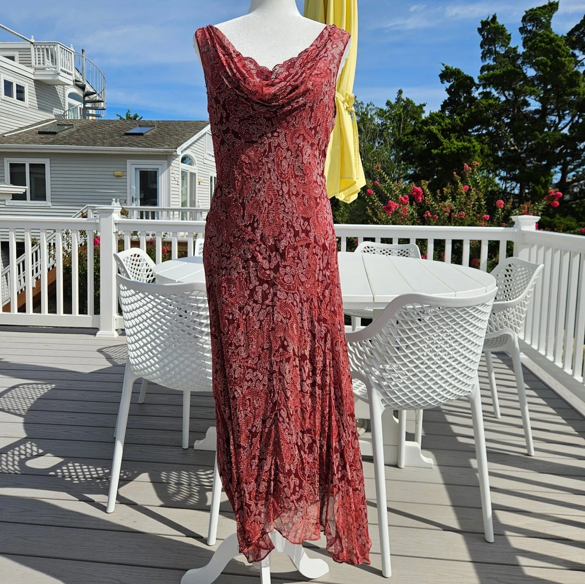 Red 1990s Vintage Dresses for Women for sale