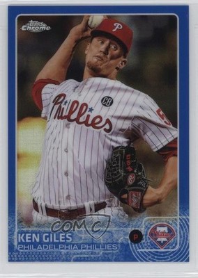 2015 Topps Chrome Blue Refractor 122/150 Ken Giles #92 0b2