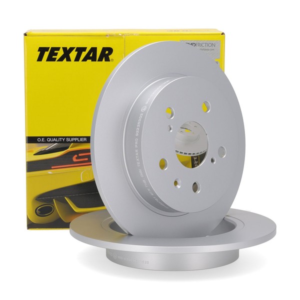 Textar 92225303 Bremsscheiben Satz Ø 278Mm FüR Suzuki SX4 Fiat Sedici Hinten-image