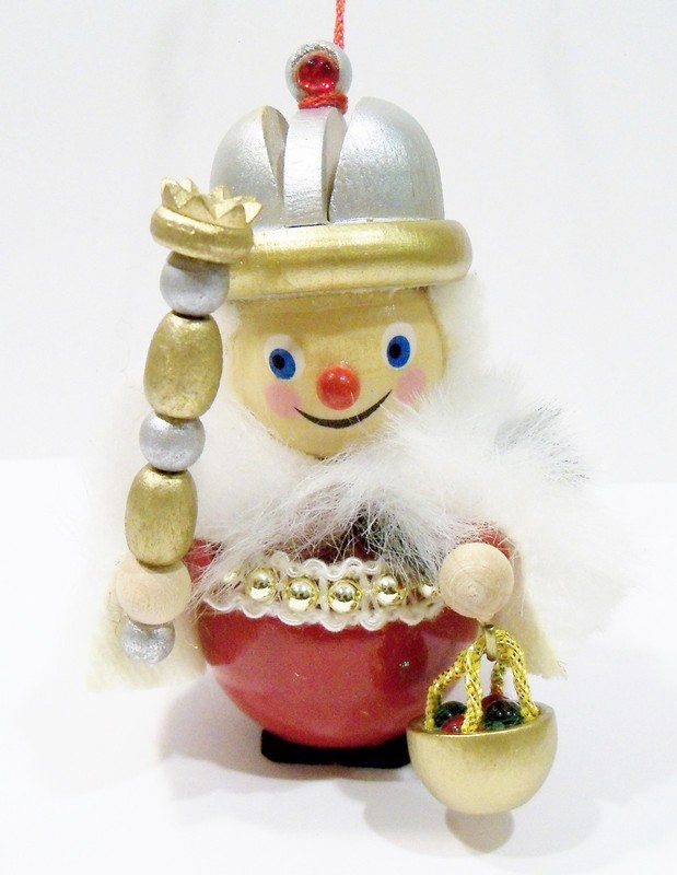 Steinbach Germany Czar King of Russia Basket Jewels Scepter Wooden Wood Ornament