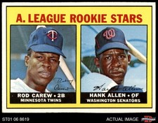 1967 Topps #569 Rod Carew A.L. RCs Twins / Senators RC HOF 4.5 - VG/EX+