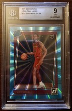 2021-22 Panini Donruss Rated Rookie Evan Mobley #225 Holo Teal Laser (RC) BGS 9