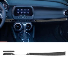 5Pcs For Chevrolet Camaro 2016-2022 Carbon Fiber Interior Dashboard Cover Trim