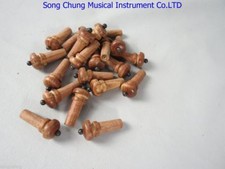 Violin part,20pcs of great rosewood violin endpins,beautiful ebony decoration