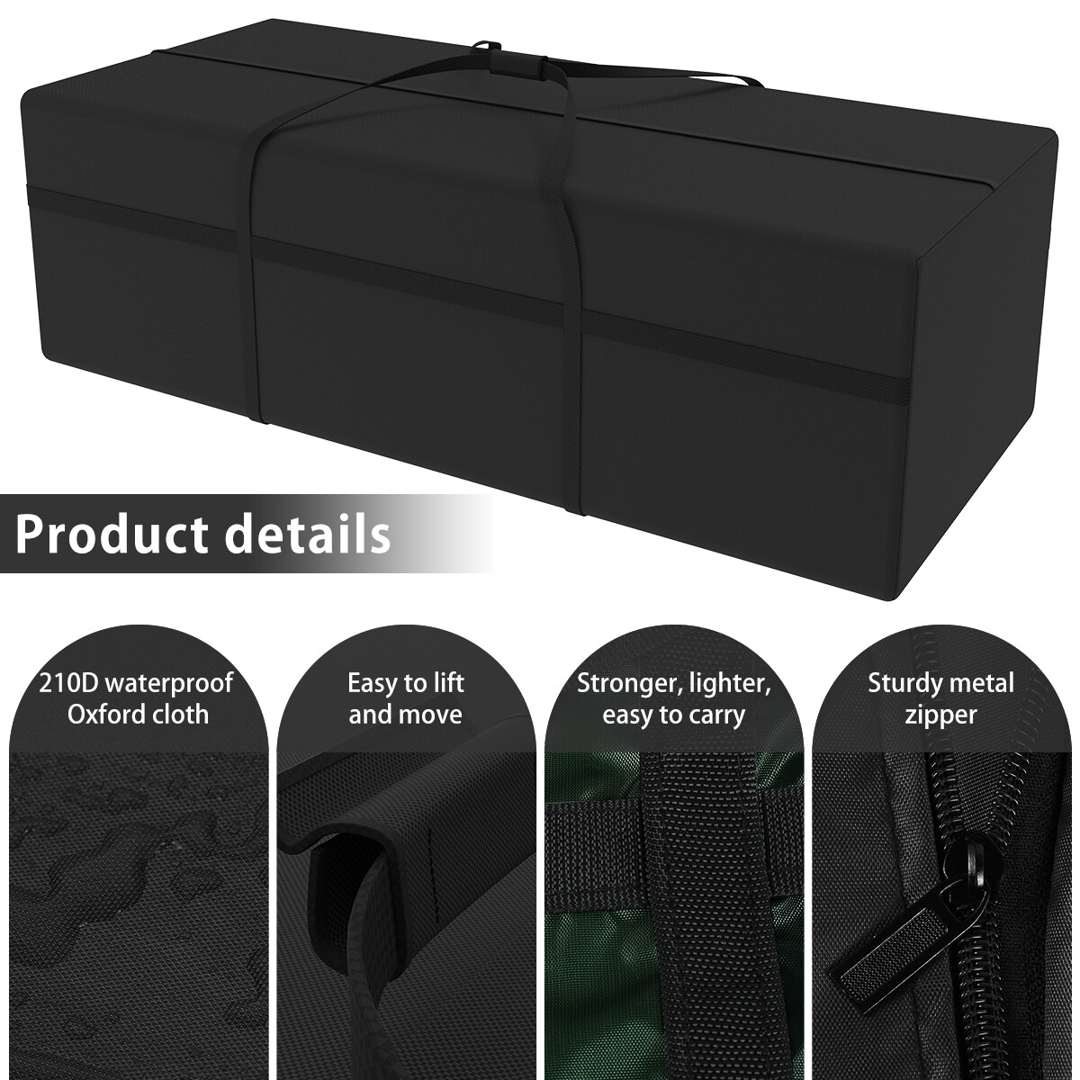 Heavy Duty Outdoor Garden Furniture Cushion Christmas Tree Storage Bag