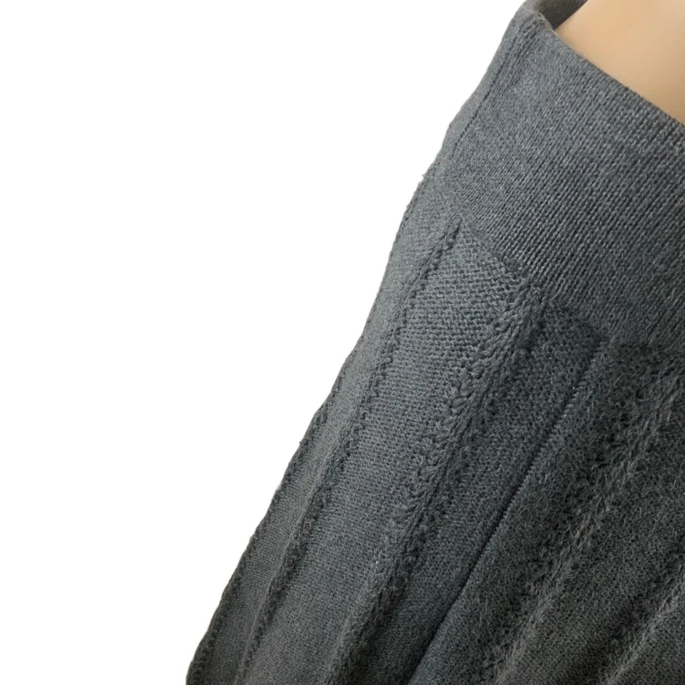 Falda Cabi Gris Carbón Tejido Cintura Elástica Línea A Talla XS Indie Sleaze Preppy Foto 3 de 4