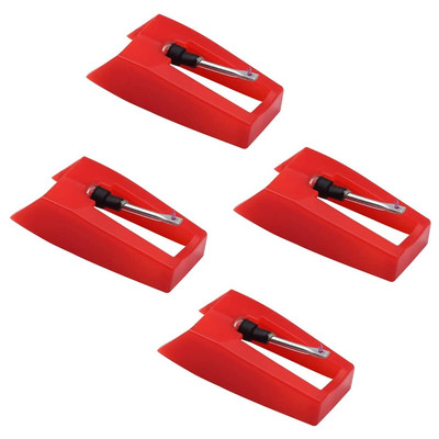 4 Stück Plattenspieler Nadel Plattenspieler Diamant Ersatz Nadel für Schall Plat