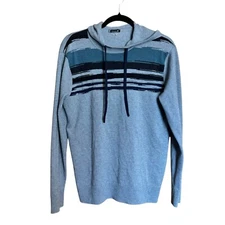 SmartWool Sweater Medium Multicolor Stripe Pullover Merino Wool Cowl Sweatshirt