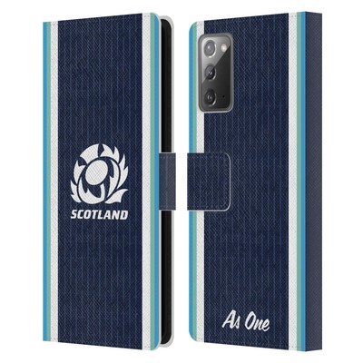 OFFICIAL SCOTLAND RUGBY 2024/25 CREST KIT LEATHER BOOK CASE FOR SAMSUNG PHONES 2