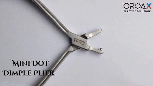 Mini alicates de punto Ortho retenedor dental soporte invisible alineador transparente alicates de hoyuelos - Vídeo 1 de 1