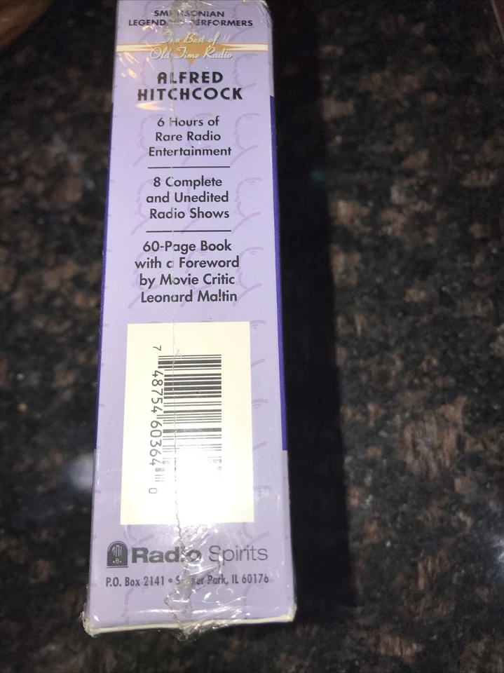 Alfred Hitchcock Smithsonian Legendary Performers Old Time Radio Cassette Set - Image 3 of 3