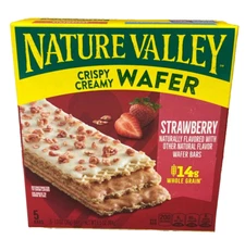 Nature Valley Strawberry Crispy Creamy Wafer Bars 5 pack 6.5 oz