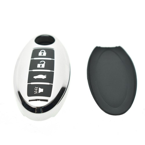 Per Infiniti Nissan Accessori Gloss TPU Auto Remote Key Fob Shell Cover - Foto 2 di 5