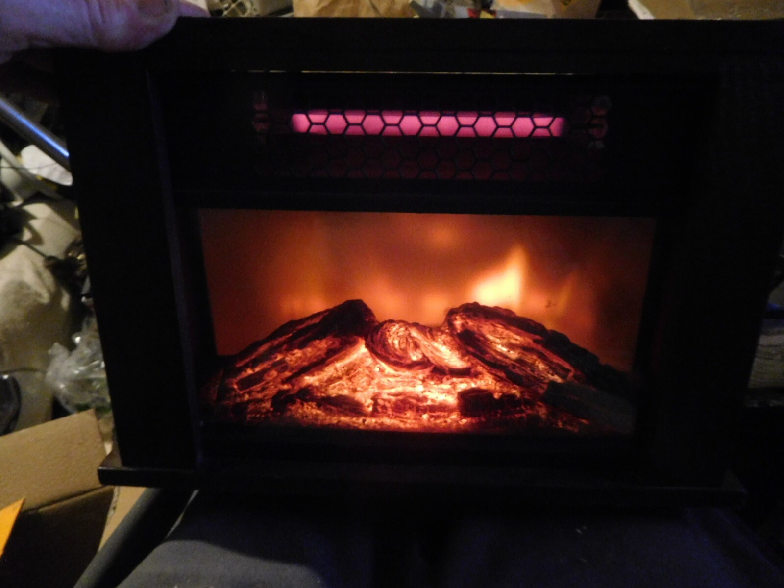 Life Pro Portable Electric Mini Fireplace Heater Freestanding Infrared Stove  | eBay