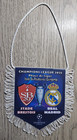 FANION PENNANT  9x11cm Champions League  2025 STADE BRESTOIS BREST - REAL MADRID