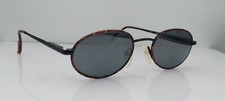 Vintage P-1326 Black Tortoise Metal Oval Sunglasses FRAMES ONLY