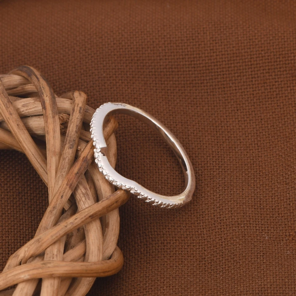 Sterling Silver Simple Band Ring - Minimalist, Dainty, Stylish, Modern Jewelry - Image 3 of 4